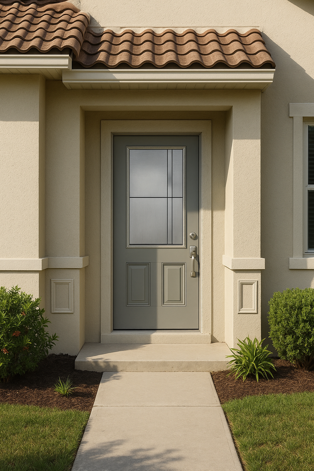 Impact Windows & Doors Tampa - 3/4 Lite 2 Panel Flush