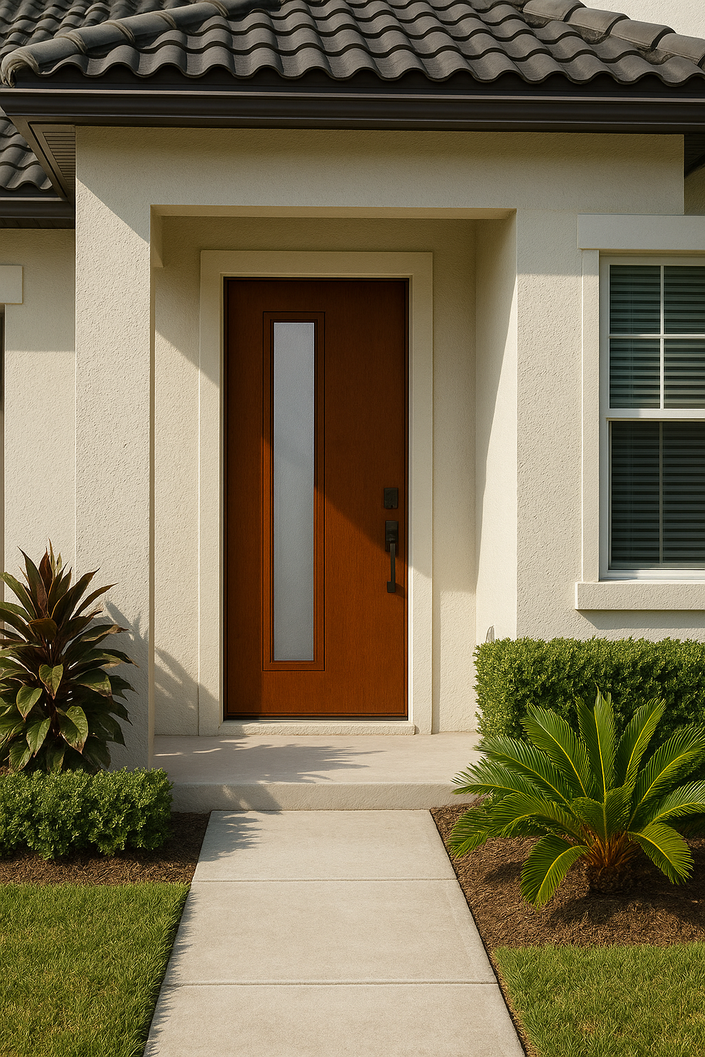 Impact Windows & Doors Tampa - Pulse Linea Offset Left - Chinchilla