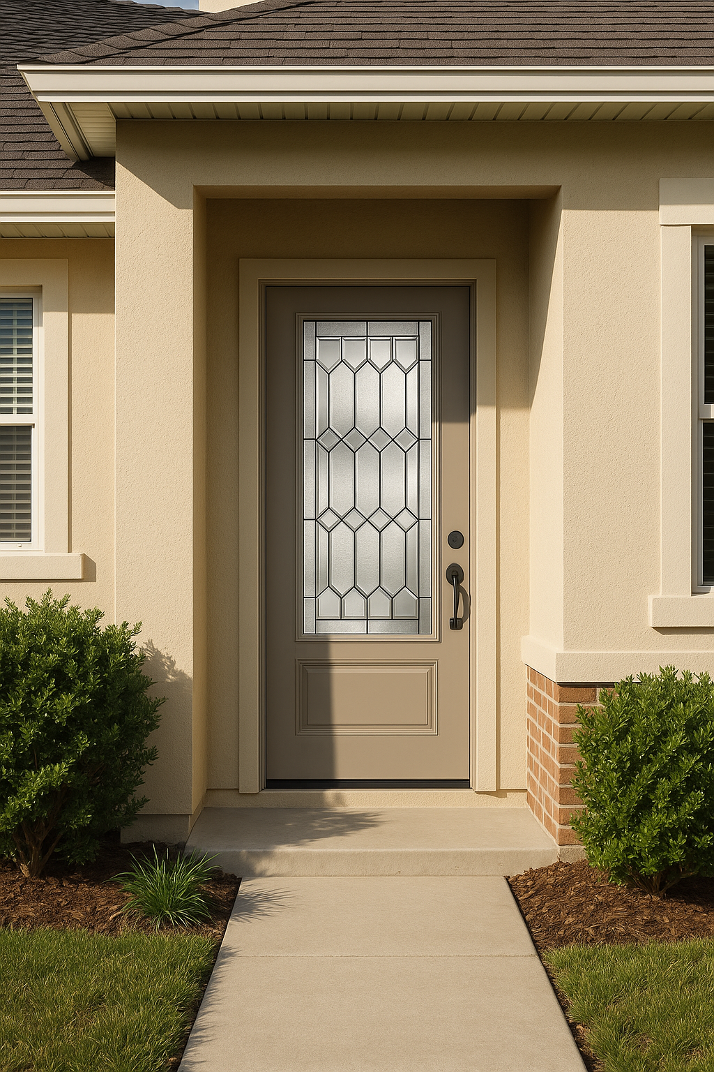 Impact Windows & Doors Tampa - Full Lite Flush - Crystalline